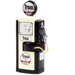 1948 Wayne 100-A Gas Pump "Tydol Flying Gasoline" Black And Cream "Vintage Gas Pumps" Series 9 1/18 Diecast Model By Greenlight
