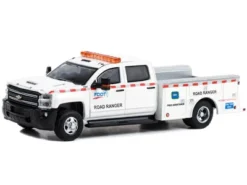 2018 Chevrolet Silverado 3500 Dually Service Truck White (FDOT) "Dually Drivers" Series 12 1/64 Diecast Model Car By Greenlight