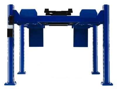 Adjustable Four Post Lift "Falken Tires" Blue For 1/18 Scale Diecast Model Cars By Greenlight 4 Adjustable Four Post Lift "Falken Tires" Blue For 1/18 Scale Diecast Model Cars By Greenlight - Image 2