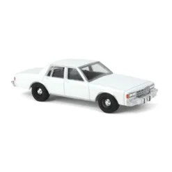 Greenlight Collectibles 1/64 1980-90 Chevrolet Caprice, Blank White, Hot Pursuit, GLT43005-BLANK