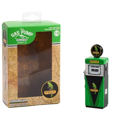 1951 Wayne 505 Gas Pump "Polly Gas" Green And Black "Vintage Gas Pumps" Series 13 1/18 Diecast Model By Greenlight 4 1951 Wayne 505 Gas Pump "Polly Gas" Green And Black "Vintage Gas Pumps" Series 13 1/18 Diecast Model By Greenlight - Image 2