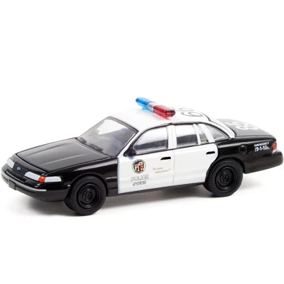 1992 Ford Crown Victoria Police Interceptor Black And White (LAPD) "Drive" (2011) Movie 1/64 Diecast Model Car By Greenlight 3 1992 Ford Crown Victoria Police Interceptor Black And White (LAPD) "Drive" (2011) Movie 1/64 Diecast Model Car By Greenlight