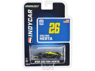 Dallara IndyCar #26 Colton Herta "Gainbridge" Andretti Autosport "NTT IndyCar Series" 2023 1/64 Diecast Model Car By Greenlight 4 Dallara IndyCar #26 Colton Herta "Gainbridge" Andretti Autosport "NTT IndyCar Series" 2023 1/64 Diecast Model Car By Greenlight - Image 2
