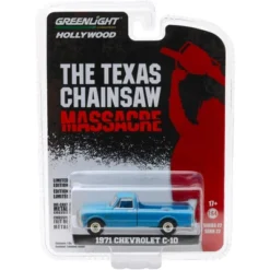 1971 Chevrolet C-10 Pickup Truck Dusty Blue "The Texas Chainsaw Massacre" 1974 Movie 1/64 Diecast Model Car Greenlight -Greenlight Shop GUEST 28497d50 959c 40a3 8438 f938f62d3e8e