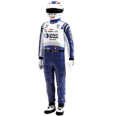 "NTT IndyCar Series" #15 Graham Rahal Driver Figure "United Rentals - Lanigan Racing" For 1/18 Scale Models By Greenlight 3 "NTT IndyCar Series" #15 Graham Rahal Driver Figure "United Rentals - Lanigan Racing" For 1/18 Scale Models By Greenlight