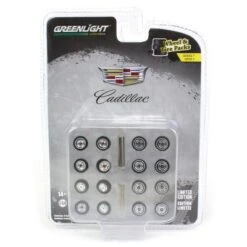 Greenlight Collectibles 1/64 Auto Body Shop Cadillac Tires Wheel & Tire Packs Series 7 16170-B
