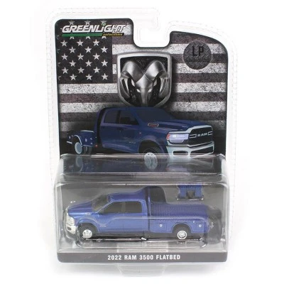 Greenlight 1/64 2022 Dodge Ram 3500 Flatbed 51508 6 Greenlight 1/64 2022 Dodge Ram 3500 Flatbed 51508 - Image 4