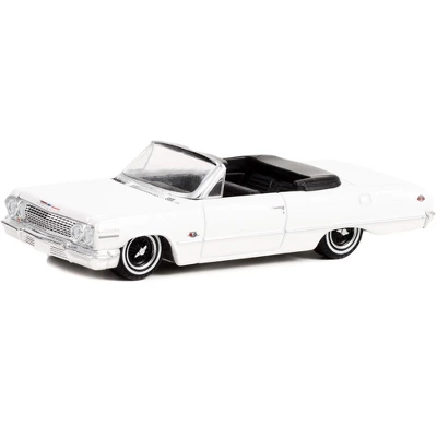 1963 Chevrolet Impala SS Convertible White "California Lowriders" Series 2 1/64 Diecast Model Car By Greenlight 3 1963 Chevrolet Impala SS Convertible White "California Lowriders" Series 2 1/64 Diecast Model Car By Greenlight