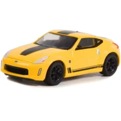 2019 Nissan 370Z (Heritage Edition) Chicane Yellow With Black Stripes "Hot Hatches" Series 1/64 Diecast Model Car By Greenlight