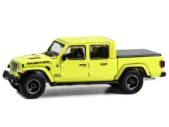 2023 Jeep Gladiator Pickup Truck High Velocity Yellow "Showroom Floor" Series 3 1/64 Diecast Model Car By Greenlight