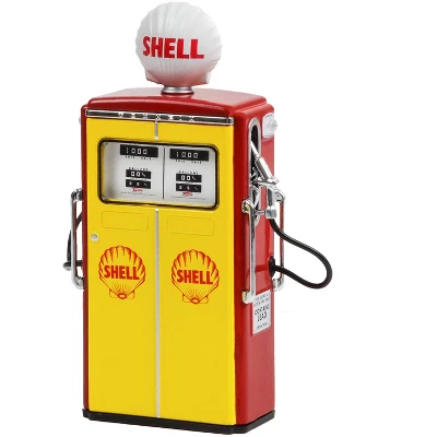 1954 Tokheim 350 Twin Gas Pump "Shell Oil" Yellow And Red "Vintage Gas Pumps" Series 12 1/18 Diecast Model By Greenlight 2 1954 Tokheim 350 Twin Gas Pump "Shell Oil" Yellow And Red "Vintage Gas Pumps" Series 12 1/18 Diecast Model By Greenlight
