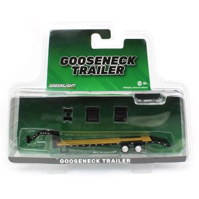 Greenlight Collectibles 1/64 Gooseneck Trailer Black With Red And White Conspicuity Stripes 30390 6 Greenlight Collectibles 1/64 Gooseneck Trailer Black With Red And White Conspicuity Stripes 30390 - Image 4