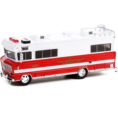 1973 Winnebago Chieftain White & Red "Joliet Fire Dept Command Unit" (Illinois) H.D. Trucks 1/64 Diecast Model Car By Greenlight 3 1973 Winnebago Chieftain White & Red "Joliet Fire Dept Command Unit" (Illinois) H.D. Trucks 1/64 Diecast Model Car By Greenlight