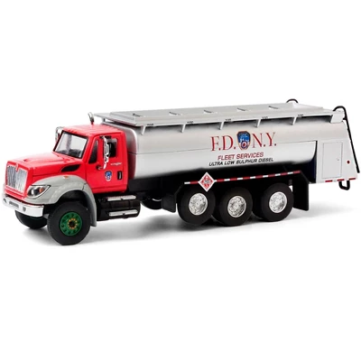 2018 International WorkStar Tanker Truck "FDNY" (Fire Department City Of New York) Red & Silver 1/64 Diecast Model By Greenlight 3 2018 International WorkStar Tanker Truck "FDNY" (Fire Department City Of New York) Red & Silver 1/64 Diecast Model By Greenlight