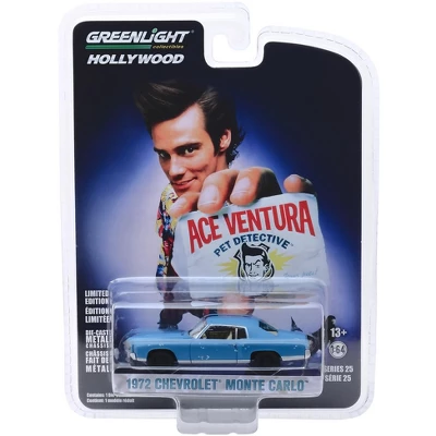 1972 Chevrolet Monte Carlo Light Blue (A Beat Up) "Ace Ventura: Pet Detective" (1994) Movie 1/64 Diecast Car Greenlight 4 1972 Chevrolet Monte Carlo Light Blue (A Beat Up) "Ace Ventura: Pet Detective" (1994) Movie 1/64 Diecast Car Greenlight - Image 2