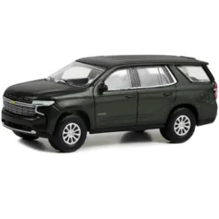 2022 Chevrolet Tahoe Premier Evergreen Gray Metallic "Showroom Floor" Series 2 1/64 Diecast Model Car By Greenlight
