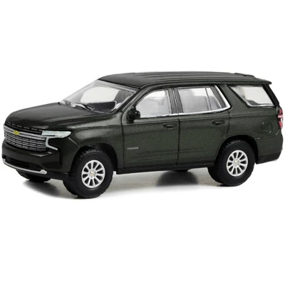 2022 Chevrolet Tahoe Premier Evergreen Gray Metallic "Showroom Floor" Series 2 1/64 Diecast Model Car By Greenlight 3 2022 Chevrolet Tahoe Premier Evergreen Gray Metallic "Showroom Floor" Series 2 1/64 Diecast Model Car By Greenlight