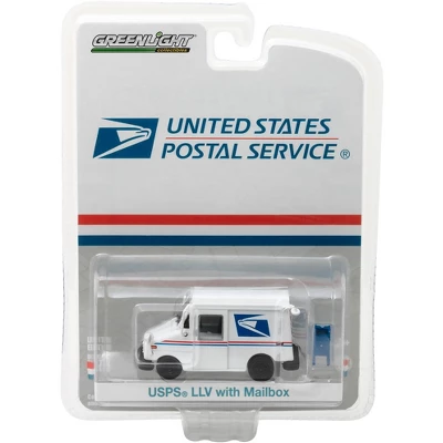 "United States Postal Service" (USPS) Long Life Postal Mail Delivery (LLV) & Mailbox Accessory 1/64 Diecast Model Greenlight 4 "United States Postal Service" (USPS) Long Life Postal Mail Delivery (LLV) & Mailbox Accessory 1/64 Diecast Model Greenlight - Image 2