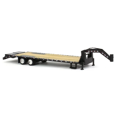 Greenlight Collectibles 1/64 Gooseneck Trailer Black With Red And White Conspicuity Stripes 30390 3 Greenlight Collectibles 1/64 Gooseneck Trailer Black With Red And White Conspicuity Stripes 30390