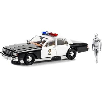1987 Chevrolet Caprice Metropolitan Police Black & White W/Diecast Figure "Terminator 2" 1/18 Diecast Model Car By Greenlight 3 1987 Chevrolet Caprice Metropolitan Police Black & White W/Diecast Figure "Terminator 2" 1/18 Diecast Model Car By Greenlight