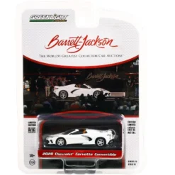 2020 Chevrolet Corvette C8 Stingray Convertible Arctic White With Black Stripes (Lot #1275) 1/64 Diecast Model Car By Greenlight -Greenlight Shop GUEST 587edcd1 5214 44e2 83c1 3ee430810049
