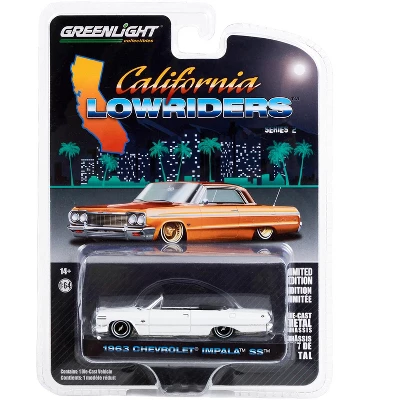 1963 Chevrolet Impala SS Convertible White "California Lowriders" Series 2 1/64 Diecast Model Car By Greenlight 4 1963 Chevrolet Impala SS Convertible White "California Lowriders" Series 2 1/64 Diecast Model Car By Greenlight - Image 2