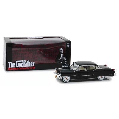 1955 Cadillac Fleetwood Series 60 Black "The Godfather" (1972) Movie 1/24 Diecast Model Car By Greenlight 4 1955 Cadillac Fleetwood Series 60 Black "The Godfather" (1972) Movie 1/24 Diecast Model Car By Greenlight - Image 2