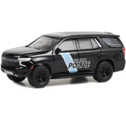 2022 Chevrolet Tahoe Police Pursuit Vehicle Black "Helena Police Dept - Helena, Alabama" 1/64 Diecast Model Car By Greenlight
