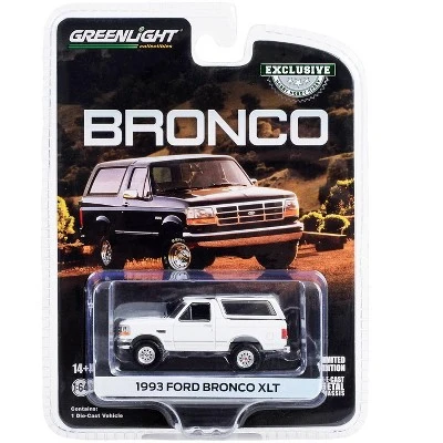 1993 Ford Bronco XLT Oxford White "Hobby Exclusive" Series 1/64 Diecast Model Car By Greenlight 4 1993 Ford Bronco XLT Oxford White "Hobby Exclusive" Series 1/64 Diecast Model Car By Greenlight - Image 2
