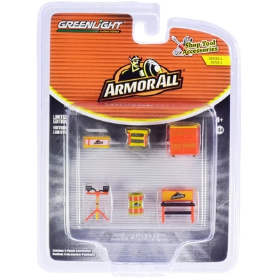 "Armor All" 6 Piece Shop Tools Set "Shop Tool Accessories" Series 4 1/64 Models By Greenlight 4 "Armor All" 6 Piece Shop Tools Set "Shop Tool Accessories" Series 4 1/64 Models By Greenlight - Image 2