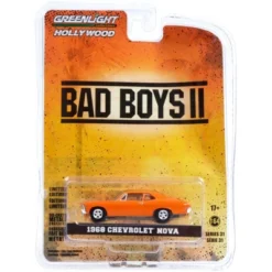 1968 Chevrolet Nova Orange With Black Stripes "Bad Boys II" (2003) Movie "Hollywood Series" 1/64 Diecast Model Car By Greenlight 5 1968 Chevrolet Nova Orange With Black Stripes "Bad Boys II" (2003) Movie "Hollywood Series" 1/64 Diecast Model Car By Greenlight -Greenlight Shop GUEST 62236175 1aed 4514 b4ca 656446243dea