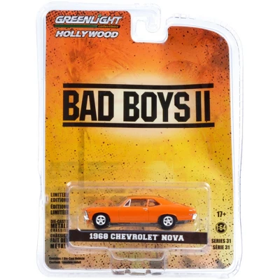 1968 Chevrolet Nova Orange With Black Stripes "Bad Boys II" (2003) Movie "Hollywood Series" 1/64 Diecast Model Car By Greenlight 4 1968 Chevrolet Nova Orange With Black Stripes "Bad Boys II" (2003) Movie "Hollywood Series" 1/64 Diecast Model Car By Greenlight - Image 2
