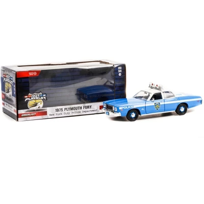 1975 Plymouth Fury Light Blue W/White Top "New York City Police Department" "Hot Pursuit" 1/24 Diecast Model Car By Greenlight 4 1975 Plymouth Fury Light Blue W/White Top "New York City Police Department" "Hot Pursuit" 1/24 Diecast Model Car By Greenlight - Image 2