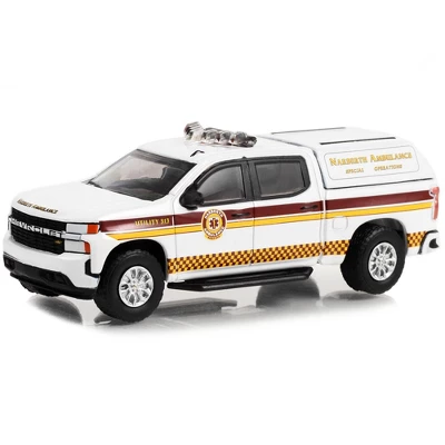 2020 Chevrolet Silverado Truck White W/Stripes "Narberth Ambulance Narberth Pennsylvania" 1/64 Diecast Model Car By Greenlight 3 2020 Chevrolet Silverado Truck White W/Stripes "Narberth Ambulance Narberth Pennsylvania" 1/64 Diecast Model Car By Greenlight