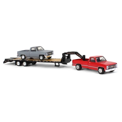 Greenlight Greenlight 1/64 Red 1986 Chevy K-30 Longbed W/ Gooseneck & Project Truck 51406-B 3 Greenlight Greenlight 1/64 Red 1986 Chevy K-30 Longbed W/ Gooseneck & Project Truck 51406-B