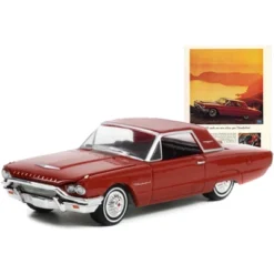 1964 Ford Thunderbird Hardtop Red "Vintage Ad Cars" Series 7 1/64 Diecast Model Car By Greenlight -Greenlight Shop GUEST 7855a6e8 c779 4f83 93c1 01b3f3e3e667