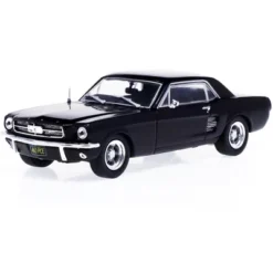 1967 Ford Mustang Coupe Matt Black (Adonis Creed's) "Creed" (2015) Movie 1/43 Diecast Model Car By Greenlight