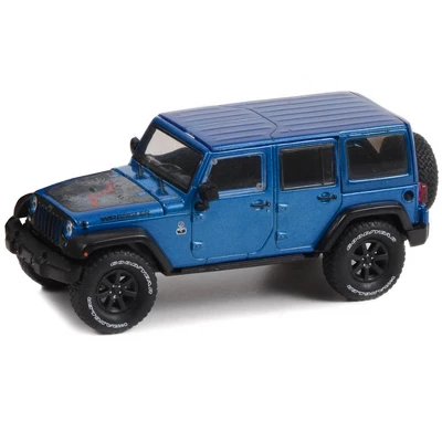2016 Jeep Wrangler Unlimited Black Bear Ed Hydro Blue Pearl Met. "Telluride, Colorado" 1/43 Diecast Model Car By Greenlight 3 2016 Jeep Wrangler Unlimited Black Bear Ed Hydro Blue Pearl Met. "Telluride, Colorado" 1/43 Diecast Model Car By Greenlight