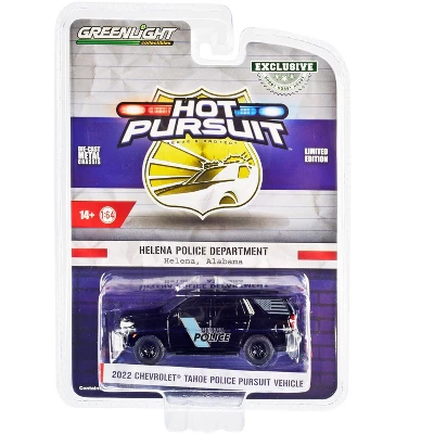 2022 Chevrolet Tahoe Police Pursuit Vehicle Black "Helena Police Dept - Helena, Alabama" 1/64 Diecast Model Car By Greenlight 4 2022 Chevrolet Tahoe Police Pursuit Vehicle Black "Helena Police Dept - Helena, Alabama" 1/64 Diecast Model Car By Greenlight - Image 2
