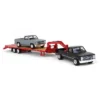 Greenlight 1/64 Black 1986 Chevy K-30 Longbed W/ Gooseneck & Project Truck 51406-A