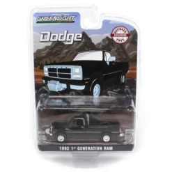 Greenlight Collectibles 1/64 1992 Dodge Ram 1st Generation Black Pulling Truck Outback Toys Exclusive 51386-A -Greenlight Shop GUEST 8c74a772 eace 42c7 9773 76a1db8f0c34