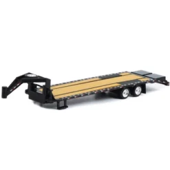 Gooseneck Trailer Black 1/64 Diecast Model By Greenlight