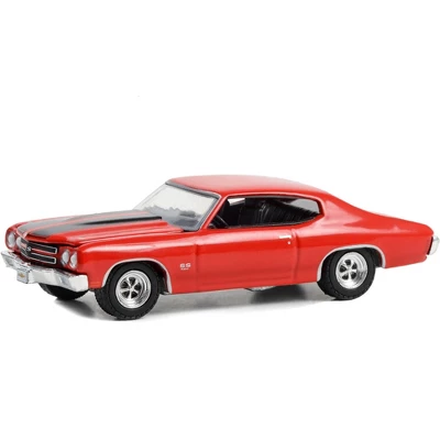 1969 Chevrolet Chevelle SS Red With Black Stripes "Woodward Dream Cruise" Series 1 1/64 Diecast Model Car By Greenlight 3 1969 Chevrolet Chevelle SS Red With Black Stripes "Woodward Dream Cruise" Series 1 1/64 Diecast Model Car By Greenlight