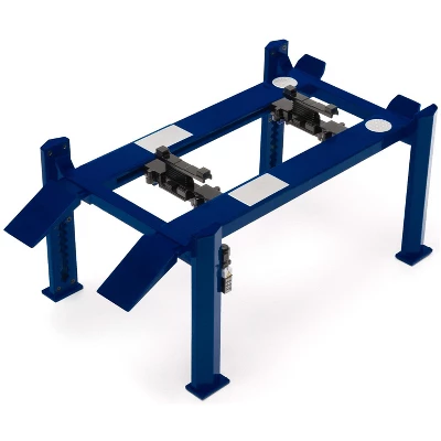 Adjustable Four Post Lift Blue For 1/18 Scale Diecast Model Cars By Greenlight 4 Adjustable Four Post Lift Blue For 1/18 Scale Diecast Model Cars By Greenlight - Image 2