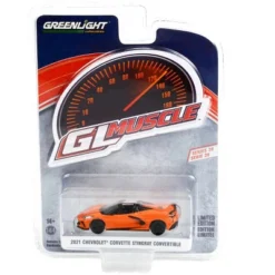 2021 Chevrolet Corvette Stingray Convertible Sebring Orange Met. "Greenlight Muscle" Series 1/64 Diecast Model Car By Greenlight -Greenlight Shop GUEST 9da6586e 6036 4937 bb15 7fd796be35bd