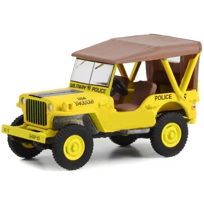 1949 Willys Jeep MB U.S. Army "545th Military Police Company Camp Drake, Japan Training Camp" Yellow 1/64 Diecast Model Car By Greenlight 2 1949 Willys Jeep MB U.S. Army "545th Military Police Company Camp Drake, Japan Training Camp" Yellow 1/64 Diecast Model Car By Greenlight