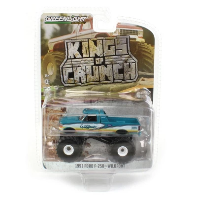 Greenlight Collectibles 1/64 1993 Ford F-250 Wildfoot Monster Truck Kings Of Crunch Series 11 49110-F 6 Greenlight Collectibles 1/64 1993 Ford F-250 Wildfoot Monster Truck Kings Of Crunch Series 11 49110-F - Image 4