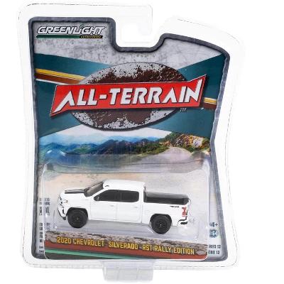 2020 Chevrolet Silverado RST Rally Edition Pickup Truck Summit White With Black Stripes 1/64 Diecast Model Car By Greenlight 4 2020 Chevrolet Silverado RST Rally Edition Pickup Truck Summit White With Black Stripes 1/64 Diecast Model Car By Greenlight - Image 2