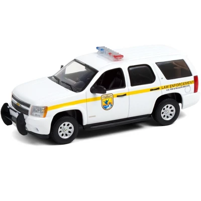 2012 Chevrolet Tahoe White W/Yellow Stripes "U.S. Fish & Wildlife Service Law Enforcement" 1/43 Diecast Model Car By Greenlight 3 2012 Chevrolet Tahoe White W/Yellow Stripes "U.S. Fish & Wildlife Service Law Enforcement" 1/43 Diecast Model Car By Greenlight