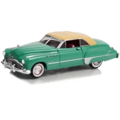 1949 Buick Roadmaster Convertible Green W/Tan Soft Top "American Pickers" (2010-Current) TV 1/64 Diecast Model Car By Greenlight
